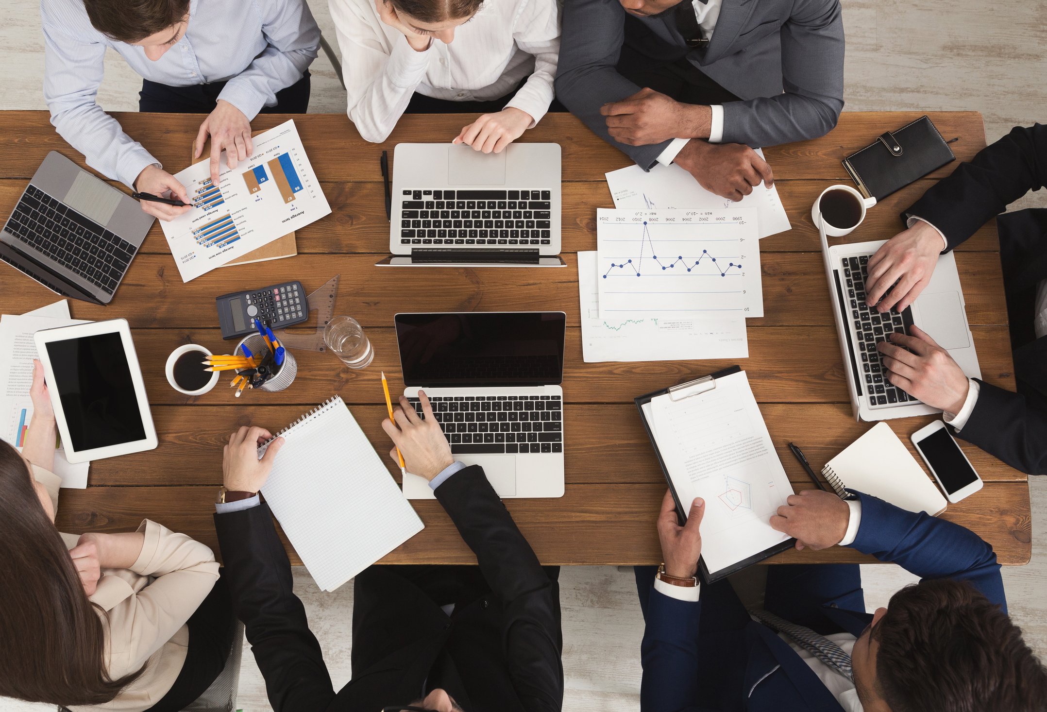 Diverse business team at meeting